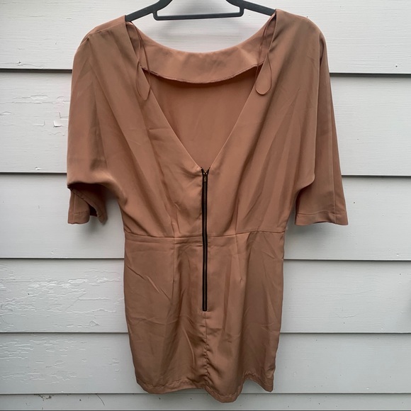 TOP SHOP nude mini dress - Picture 3 of 6